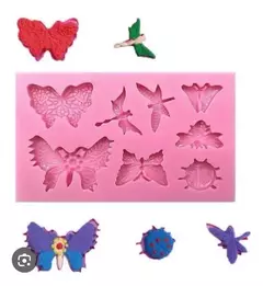 Molde silicona mariposas x8 - comprar online