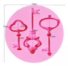 Silicona Rosa 3 Llaves Vintage - comprar online