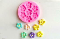 MOLDE SILICONA 7 flores 5 petalos - comprar online