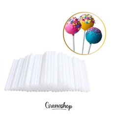 Palitos chupetin/cakepop BLANCOS x 50 u.