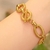 Pulseira Estrutura Oval – Aço com Fecho T-Bar - loja online