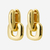 Brincos bold oval ouro e prata - comprar online