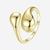 Anel Gota em Prata 925 Banhado a Ouro - comprar online