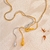 Colar Gota Versatile Banhado a Ouro 18K - Via Ive | Joias e acessórios para todos os momentos