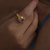 Anel Ouro com Gema Retangular na internet