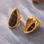 Anel Gota Rajada Ouro – Textura madeira