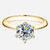 Imagem do Anel Solitário Ouro com Moissanite