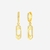 Brincos Coleção Elos de Luz - Banho a ouro 18K - Via Ive | Joias e acessórios para todos os momentos