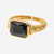 Anel Ouro com Gema Retangular - comprar online