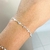Pulseira de Pontos de Luz com Design de Coração em Prata 925 na internet