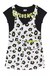 Conjunto salopete estampada - Preto/Branco/Neon - Fakini - comprar online