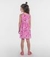 Vestido Estampado Doces Rosa - Rovitex na internet