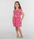 Vestido Estampado Laranjas Rosa - Rovitex na internet