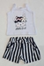Conjunto Regata e shorts listrado Azul e Branco - By Gus - comprar online