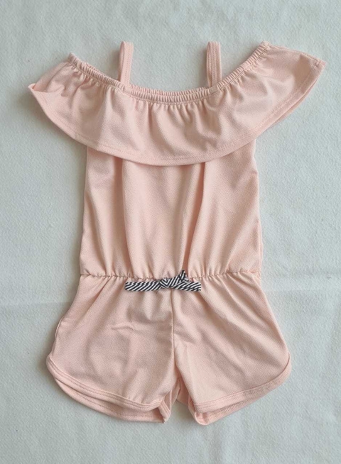 Macaquinho em Crepe Rosa Claro - By Gus