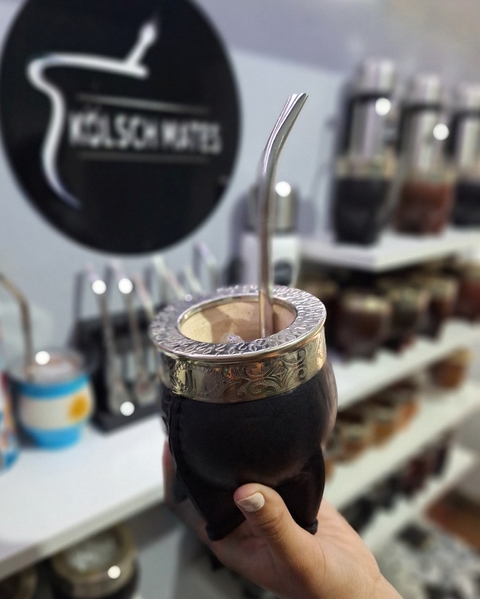 Mate Imperial de Calabaza + Bombilla pico loro de acero - comprar online