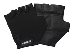 GUANTE GYM/CICLISMO BLACK (LICRA Y CUERO GENUINO) - comprar online
