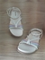 Sandália Papete feminina Akazzo Soft Off White/multcolo.
