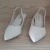 Scarpin Slingback Nude com salto baixo kitten heels