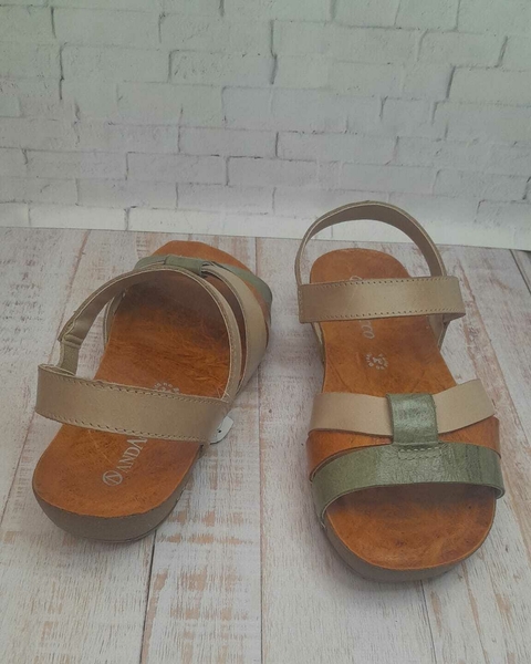 Sandália Flatform Andacco Creme Mango - comprar online