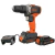 PARAFUSADEIRA/FURADEIRA DE IMPACTO A BATERIA 3/8" (C/1 BATERIA 20V 1.5AH E CARREGADOR) - BIVOLT - BCD704C1-BR - comprar online