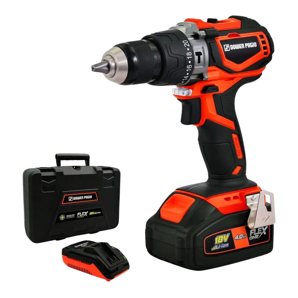 TALADRO INALAMBRICO PERCUTOR 13 mm - 18 V FLEX ONE -DOWEN PAGIO