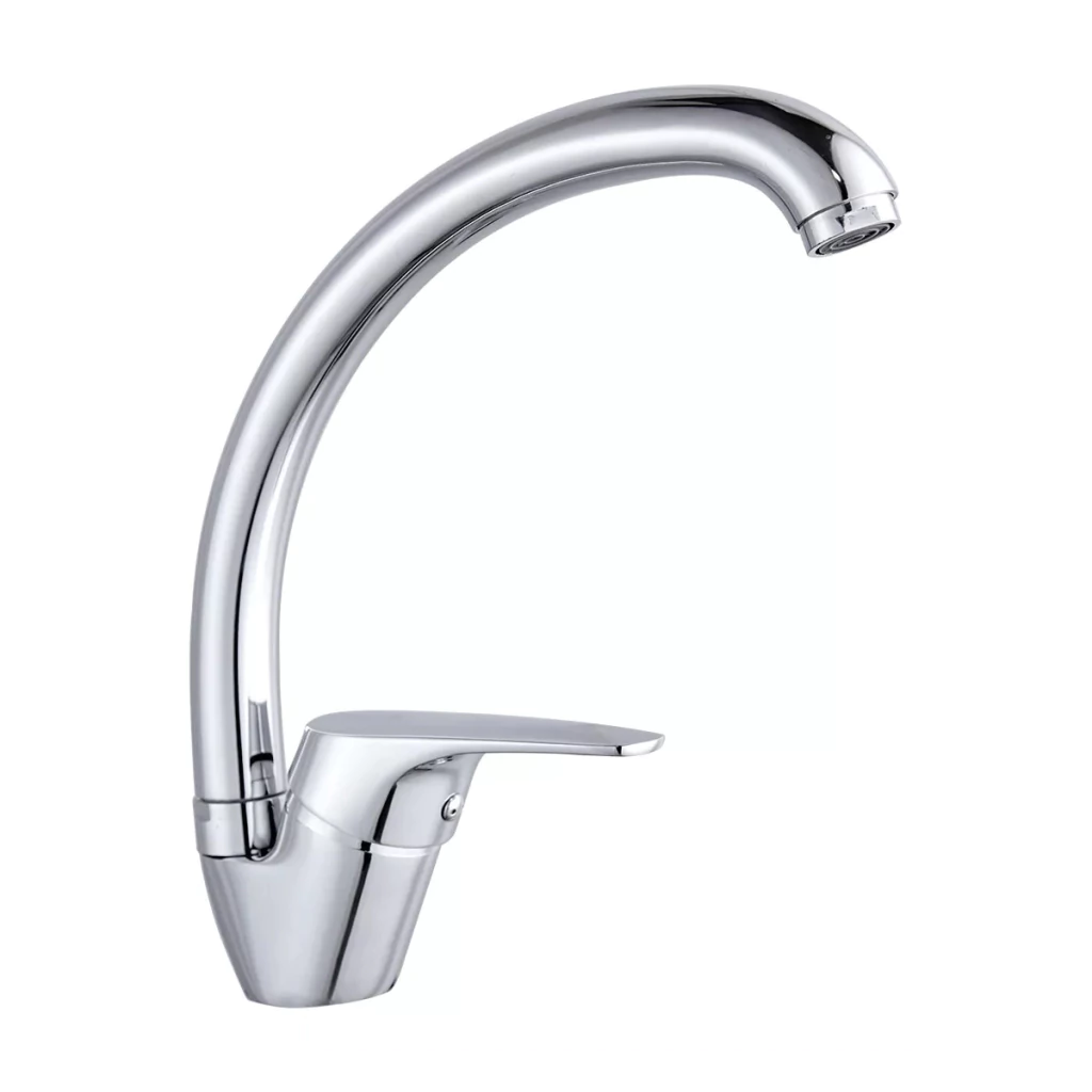 Griferia Monocomando Para Cocina Pico Cisne Giratorio Obi Gloa