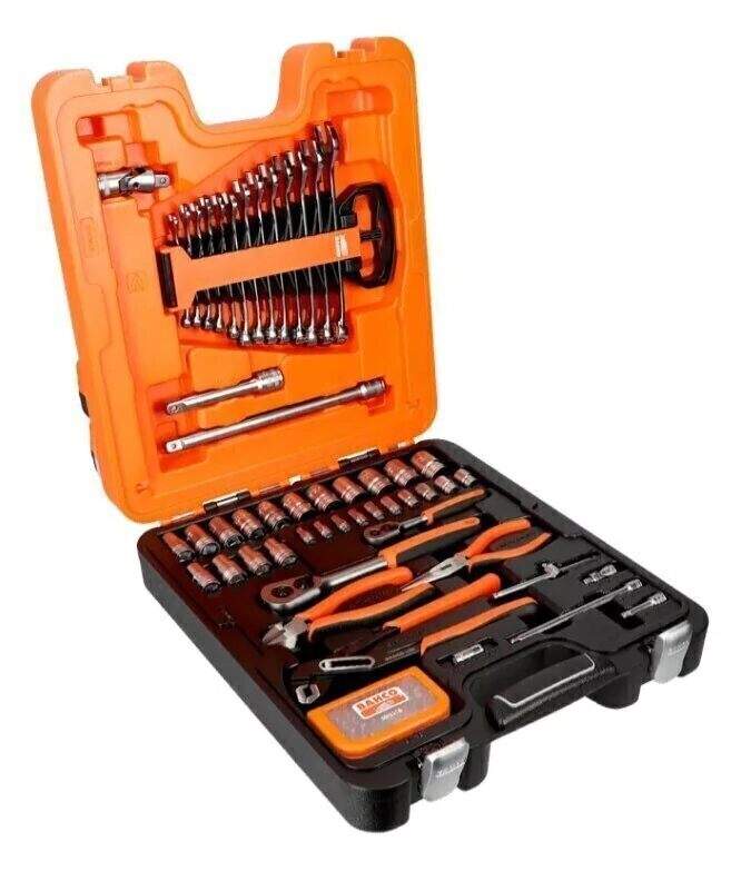 SET BOCALLAVES HEXAG.Y ACCESORIOS DE 1/4" Y 1/2" S81MIX BAHCO