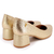 Sapato Feminino Scarpin Usaflex Salto Bloco Em Couro AK0301 na internet
