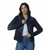 Jaqueta Jeans Feminina C/ Bosos E Elastano Vilejack VFJF0034