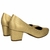 Scarpin Metalizado Fem em Couro Salto Bloco Usaflex Q6692011 na internet