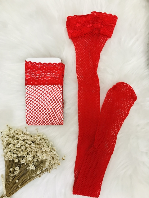 MEIA ARRASTÃO COM RENDA 7/8 (7102)