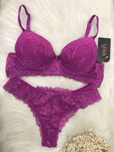 CONJUNTO DE LINGERIE FÚCSIA (3005)