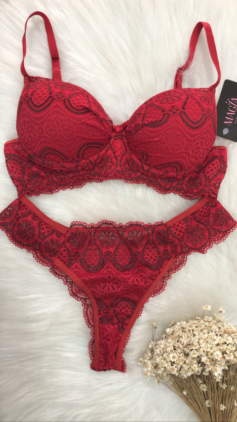 CONJUNTO DE LINGERIE BICOLOR (3038)
