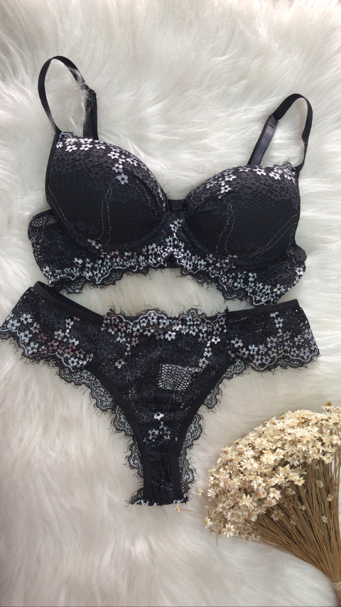 CONJUNTO DE LINGERIE BICOLOR (3011)