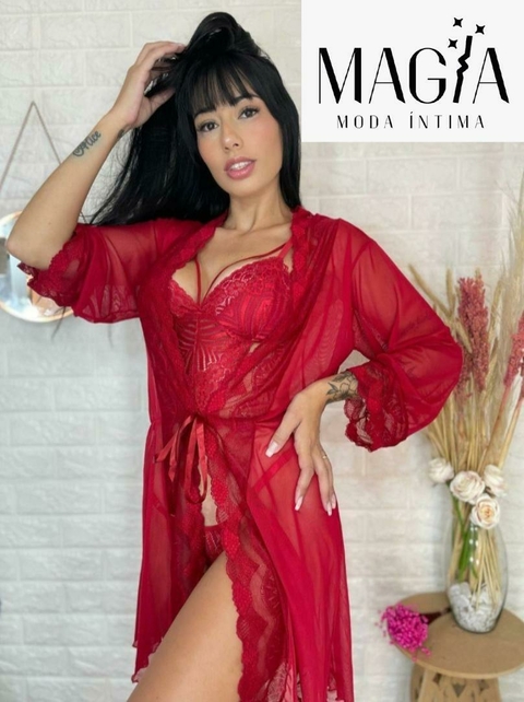 ROBE TULE E RENDA (6003)