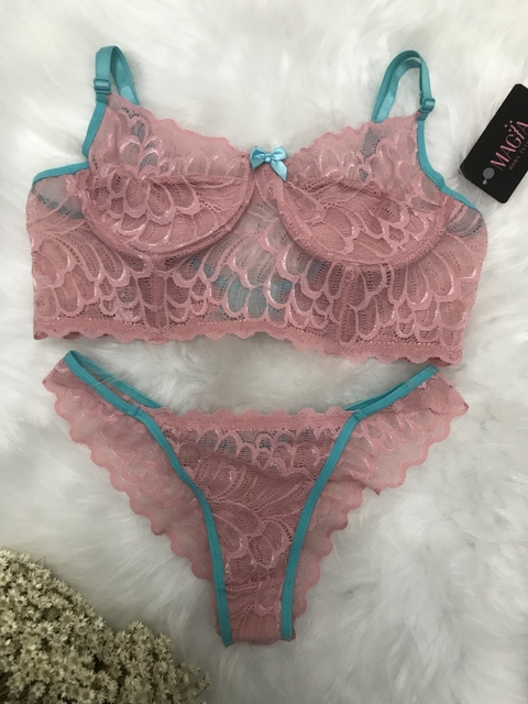 CONJUNTO DE LINGERIE ROSÊ (3010)