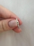 Anel ouro branco 18k 0.14 pontos