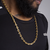CORRENTE CADEADO FECHO GAVETA (8MM) - BANHADO A OURO 18K - SWAG JÓIAS