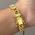 PULSEIRA GROUMET DUPLA FECHO GAVETA (13mm) - BANHADA A OURO 18K - comprar online
