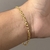 PULSEIRA CADEADO FECHO TRADICIONAL (2mm) - BANHADO A OURO 18K - comprar online