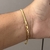 PULSEIRA RABO DE RATO FECHO TRADICIONAL (3mm) - BANHADO A OURO 18K - comprar online