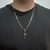 Corrente 60cm Tijolinho 4mm + Pingente Cruz palito - Banhado a Ouro 18K na internet