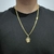 Corrente 60cm Groumet duplo 5mm + Pingente Face de Cristo e coroa - Banhado a Ouro 18K na internet