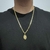 Corrente 60cm Groumet dupla 5mm + pingente Nossa Senhora Aparecida - Banhada a Ouro 18K na internet