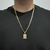 Corrente 60cm Groumet duplo 5mm + Pingente Nossa Senhora Aparecida - Banhado a Ouro 18K - comprar online