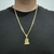 Corrente 60cm Groumet dupla 5m + Pingente Face de cristo 4D - Banhado a Ouro 18K - comprar online