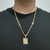 Corrente 60cm Groumet dupla 5mm + Pingente plaquinha letra - Banhado a Ouro 18K na internet