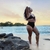 Calcinha Hot Pants Preto Canelado - Wanui Beachwear