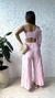 Calça de babados Jequiá - Rosa bordado - loja online